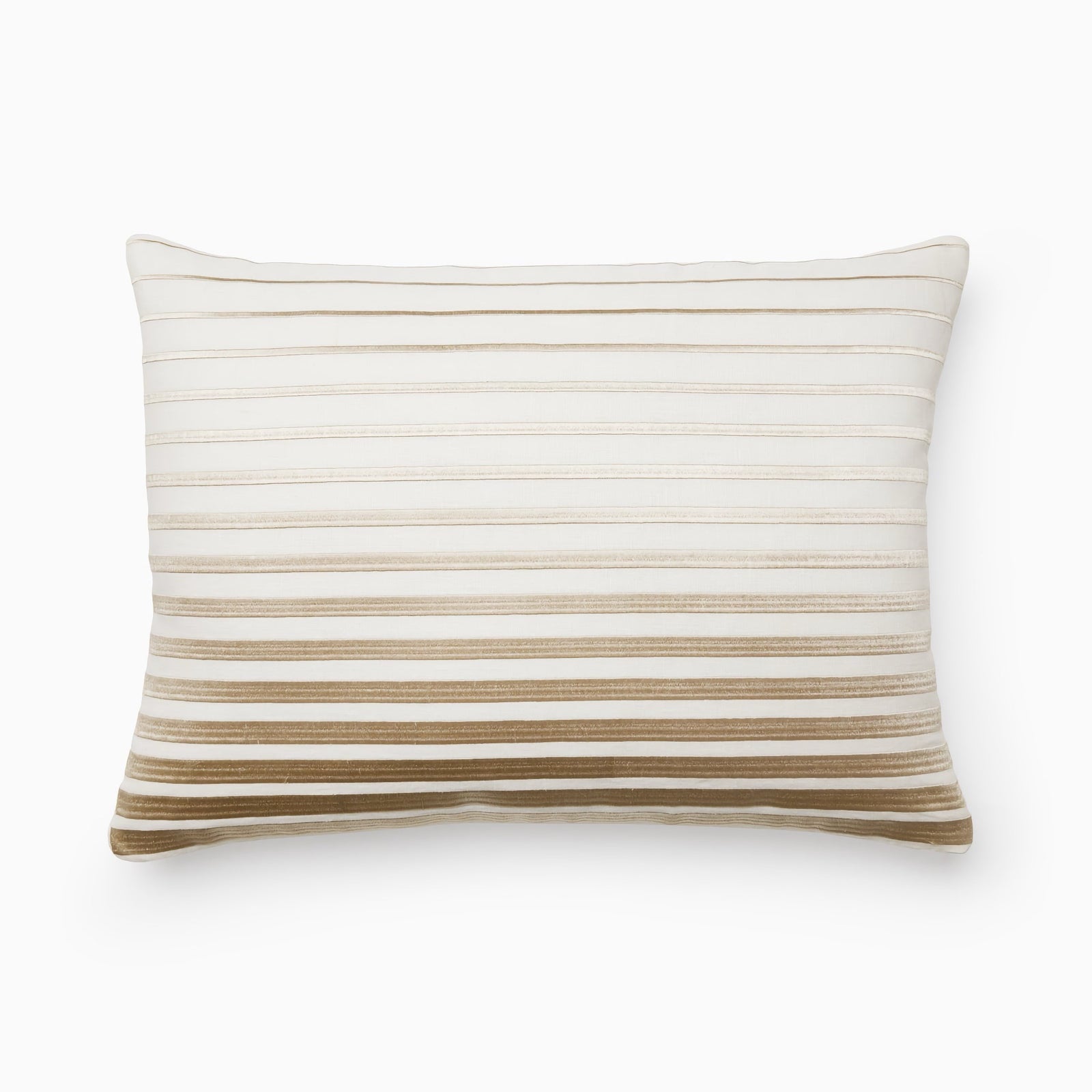 Silo of Sferra Orizzonte Decorative Pillow in Oyster and Sand