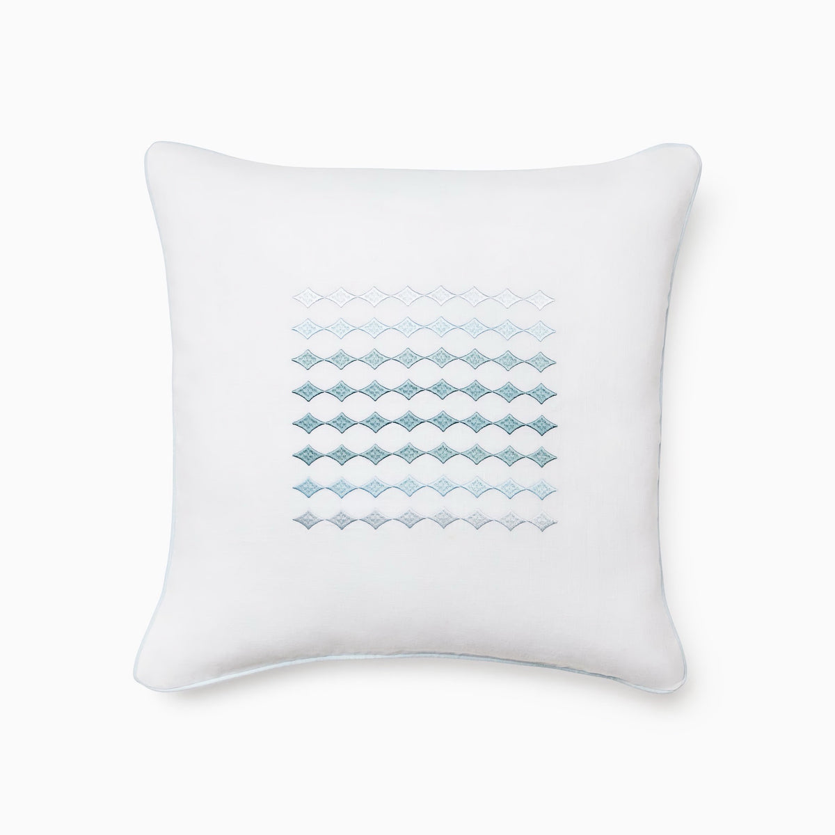 Sferra Ortona Decorative Pillow in White and Sky