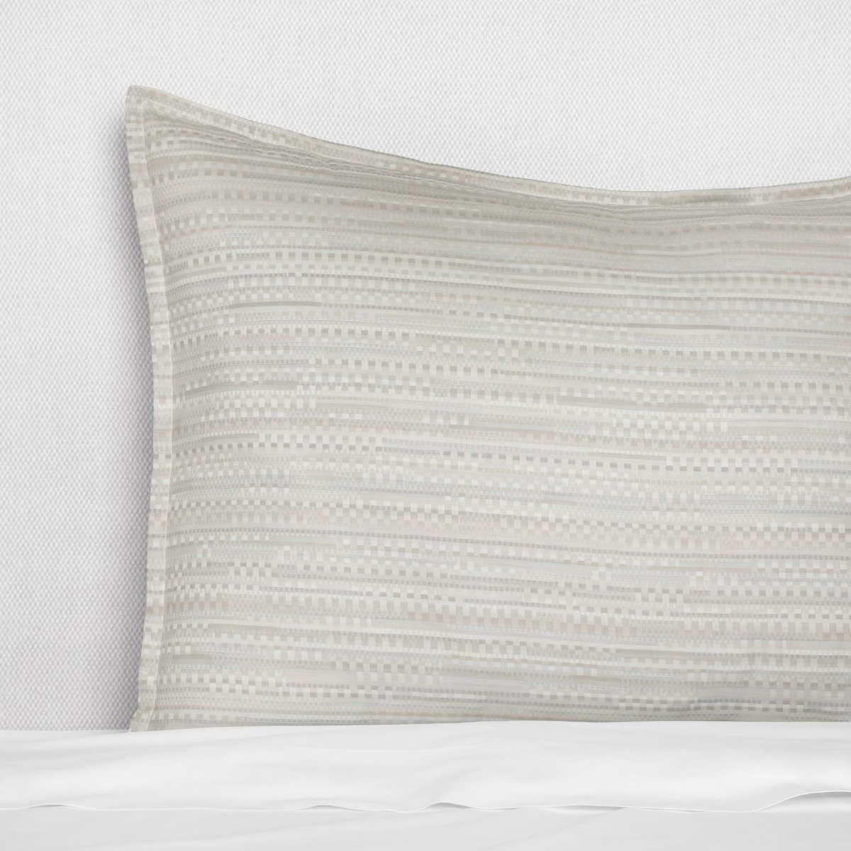 Sham Closeup Bone color Sferra Pellestrina Sham