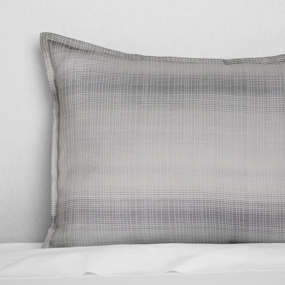 Closeup of Sferra Perugia Sham in Lunar color