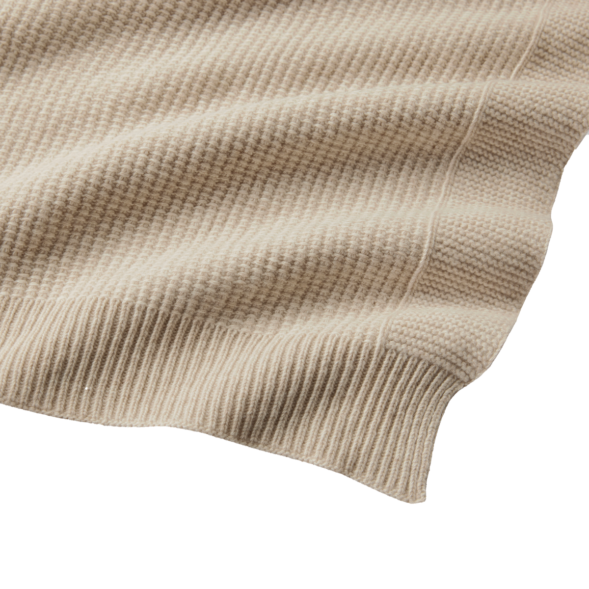 Detailed Image of Sferra Pettra Throw in Beige Color