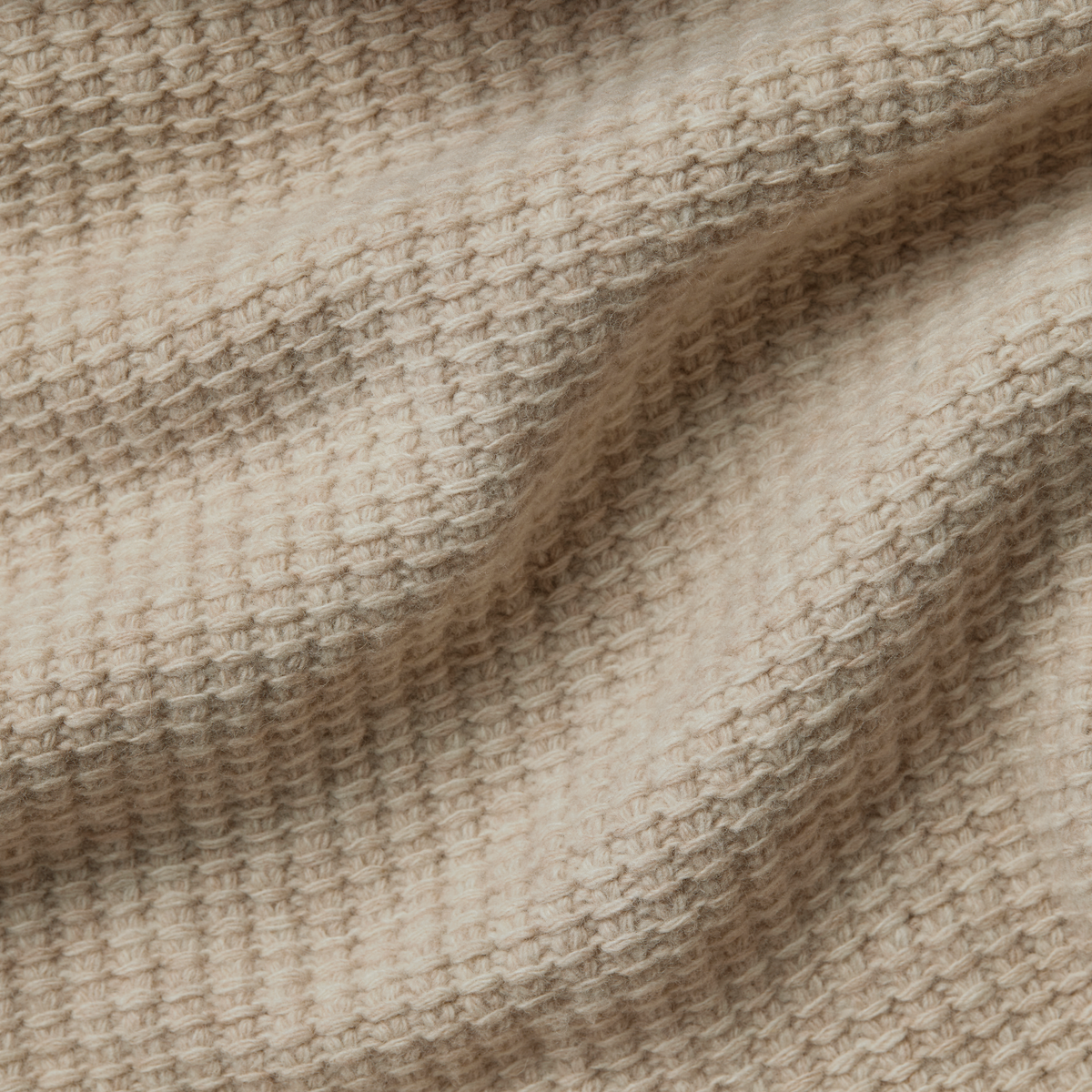 Zoomed Fabric of Sferra Pettra Throw Blanket in Beige Color