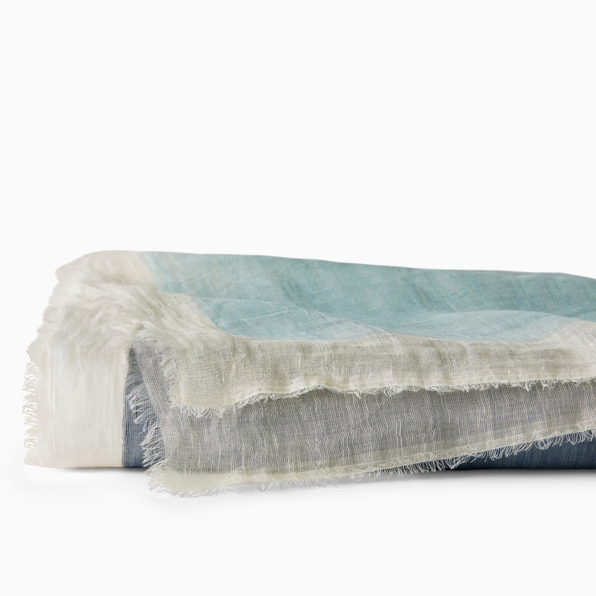 Silo Image of Sferra Pitura Throw Blanket in Color Navy/Aqua