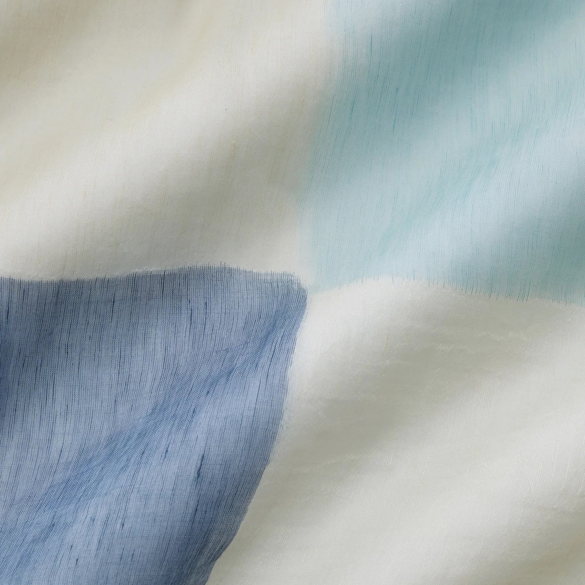 Swatch Sample of Sferra Pitura Throw Blanket in Color Navy/Aqua