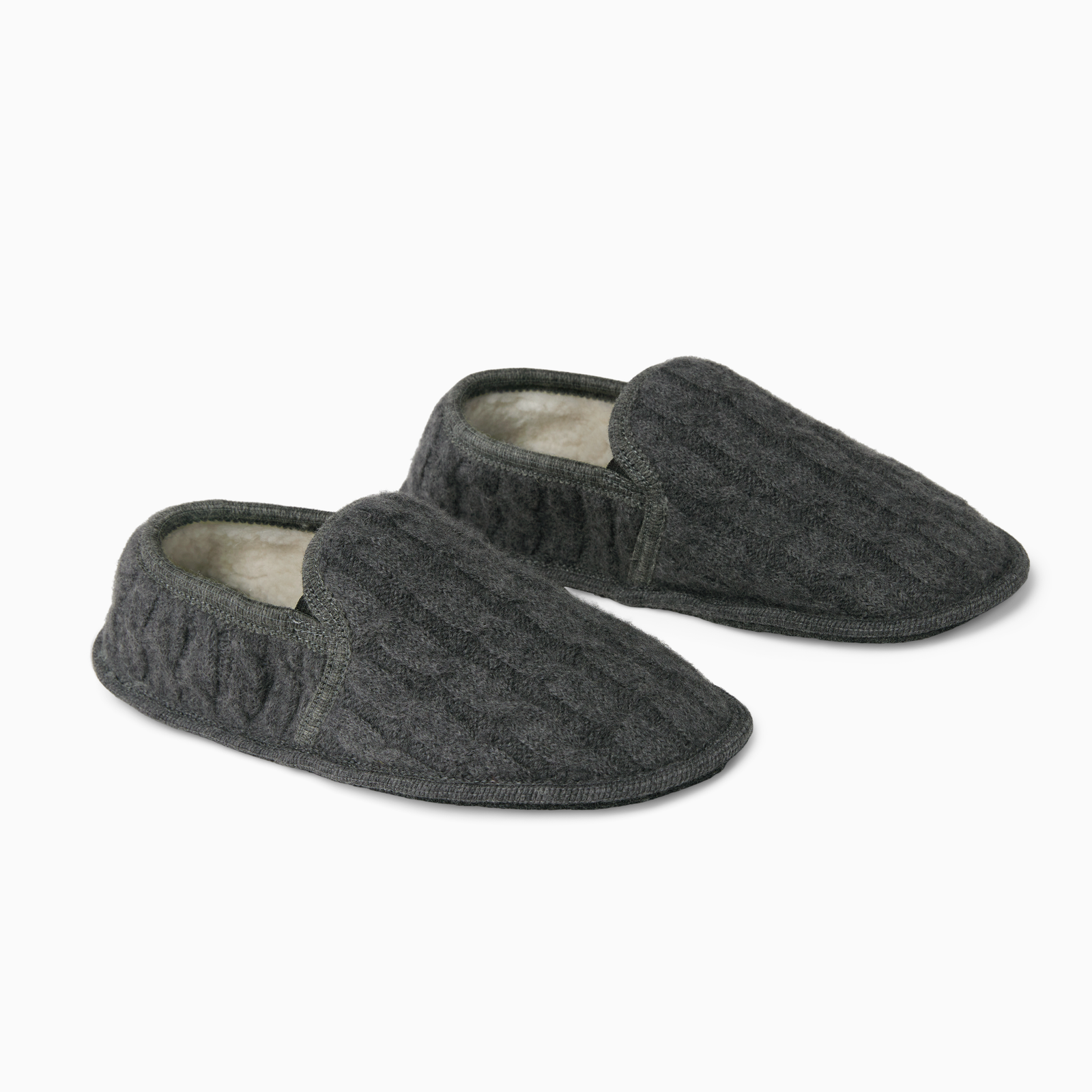 Pair of Grey Sferra Raffinato Men's Slippers