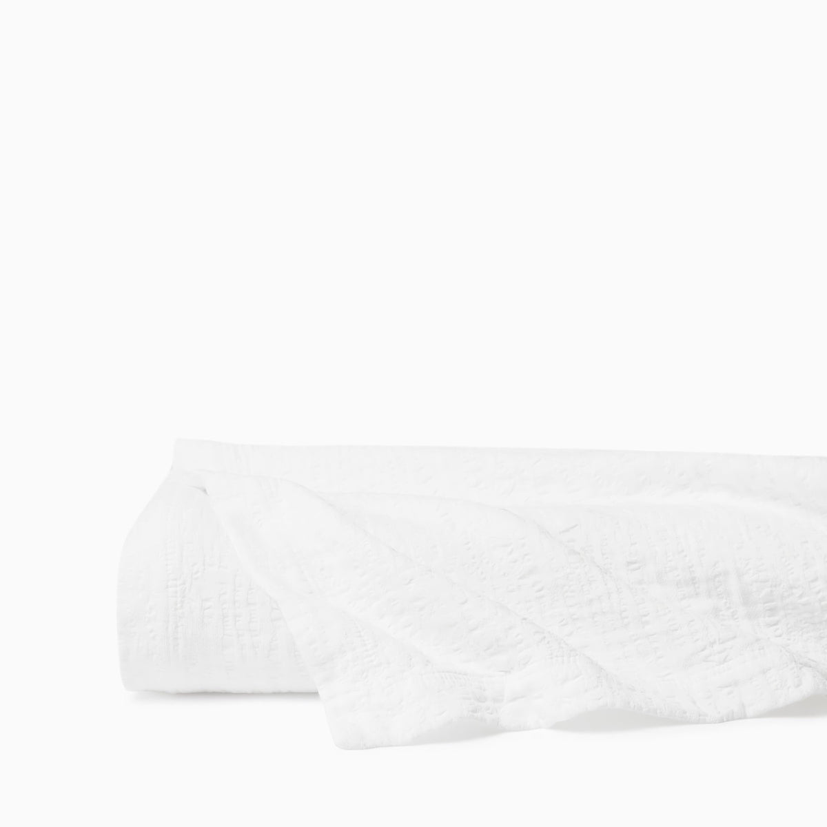 Folded Sferra Sabino Coverlet in White color
