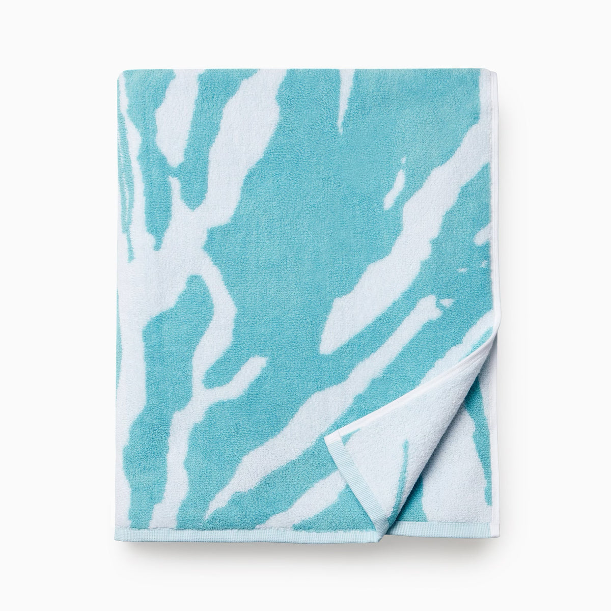 Folded Sferra Sampieri Beach Towels in Clearwater color