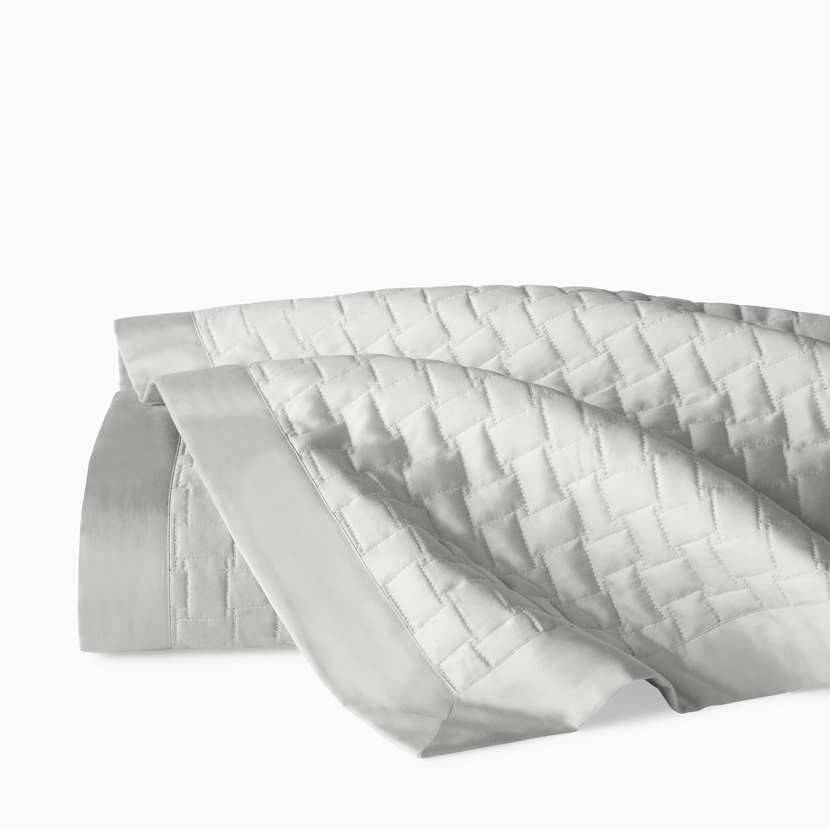 Folded Sferra Sampietrini Quilts in Grey