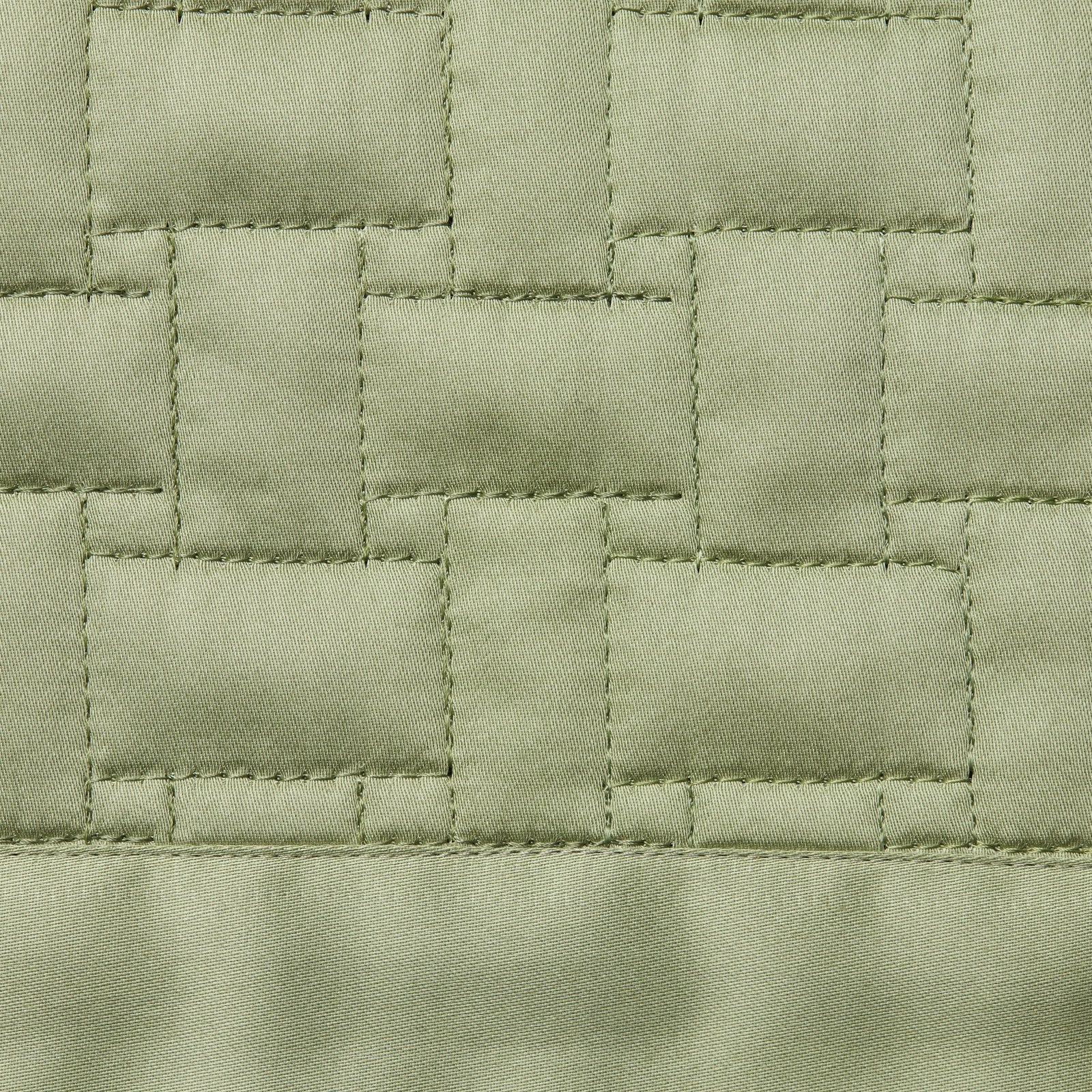 Full View of Sferra Sampietrini Bedding with Willow Swatch Sample