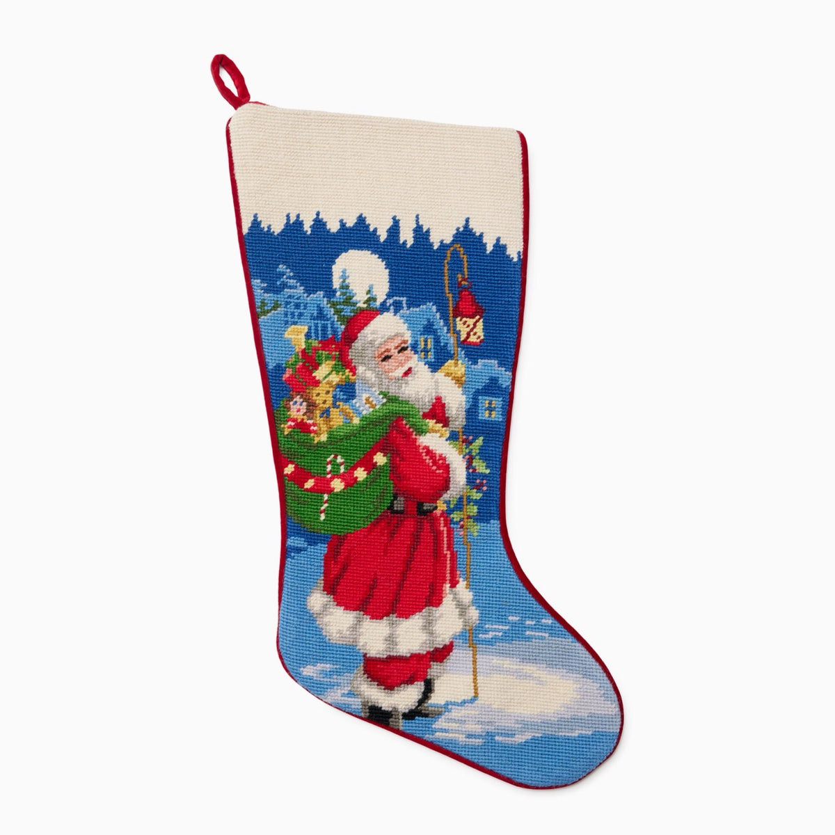 Sferra Santa Dad Holiday Stocking in Red