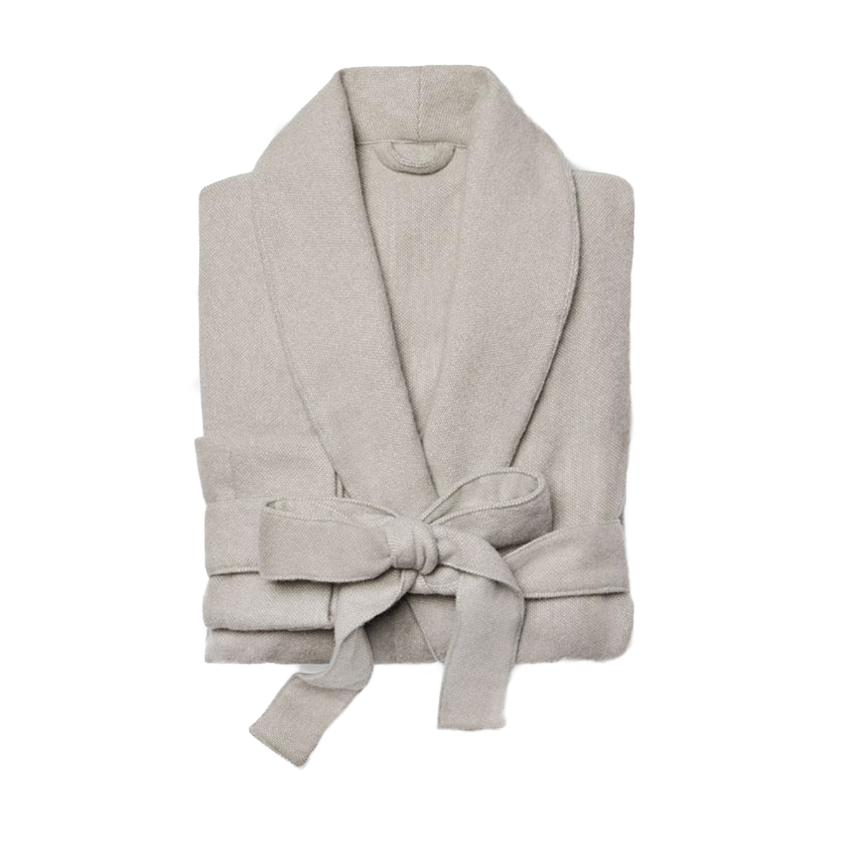 Folded Sferra Sardinia’s Cashmere Robes in Grey Color