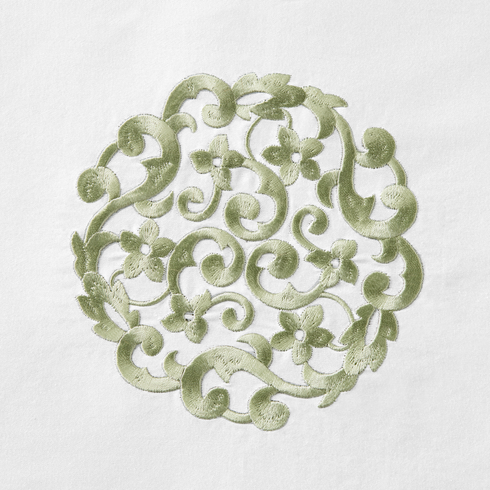 Silo Image of Sferra Storia Decorative Pillow in White/Willow Color