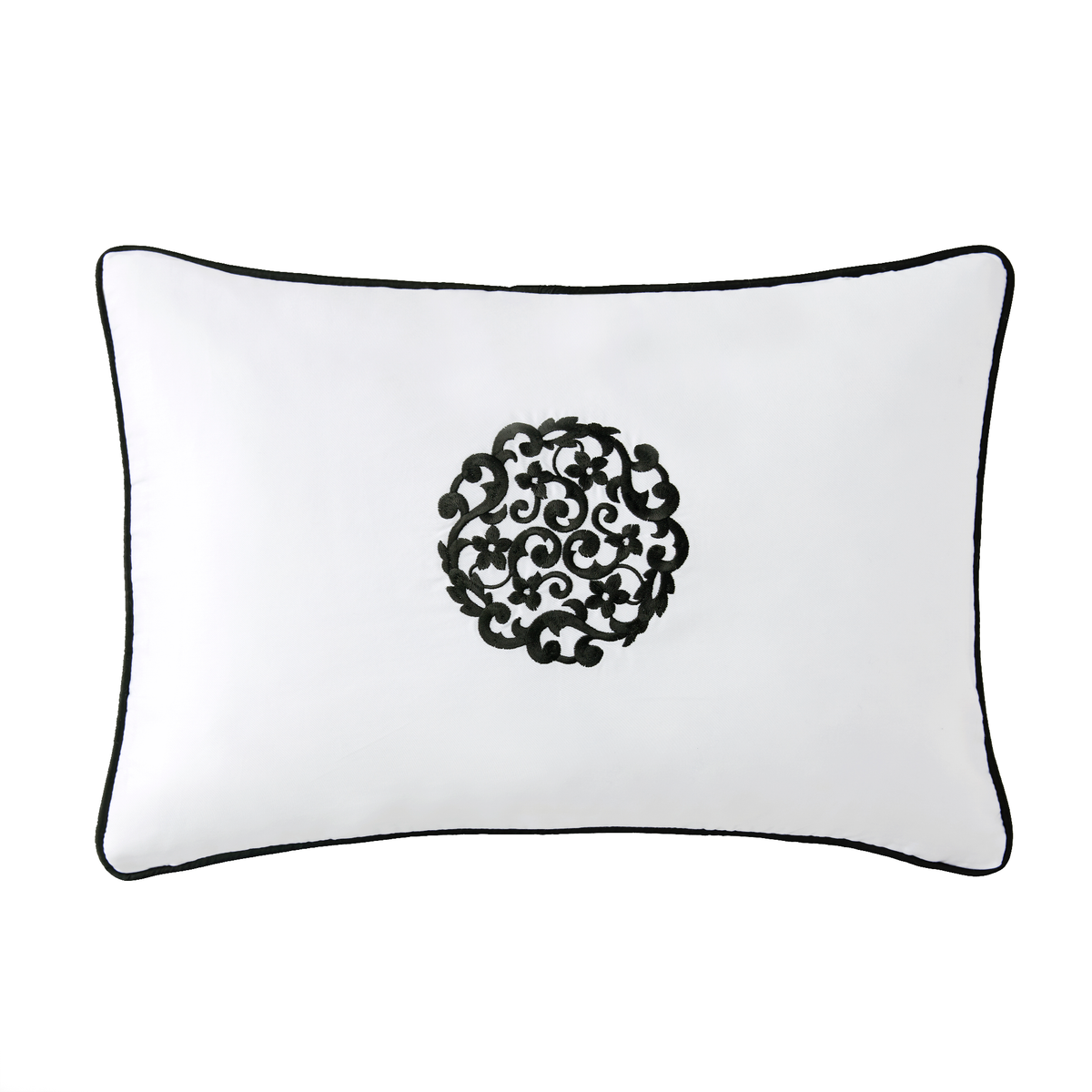 Silo Image of Sferra Storia Decorative Pillow in White/Black Color