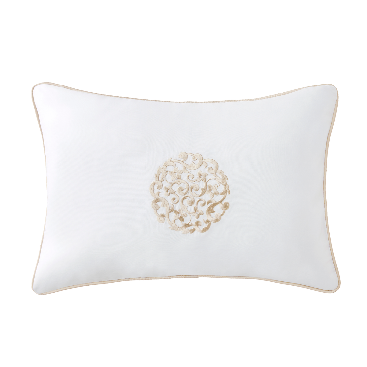 Silo Image of Sferra Storia Decorative Pillow in White/Sand Color