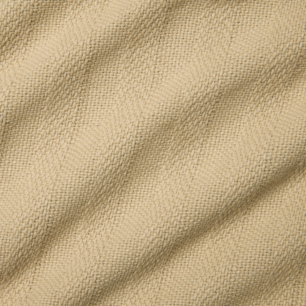 Swatch Sample of Sferra Tavira Blanket in Dark Khaki Color