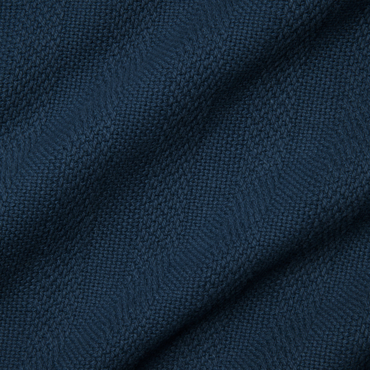 Swatch Sample of Sferra Tavira Blanket in Navy Color