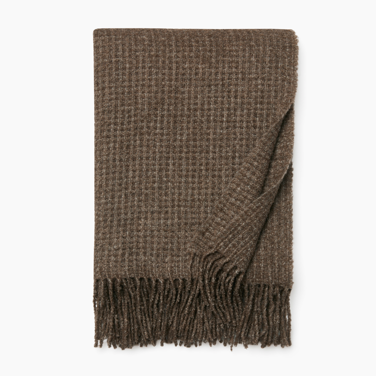 Sferra Terranova Throw in Khaki color against a white background
