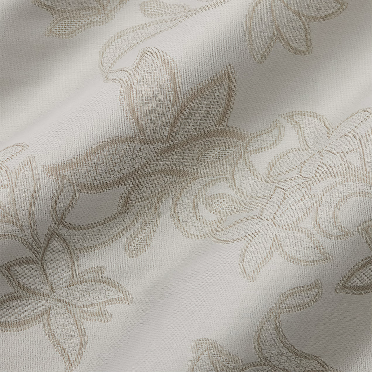 Swatch Sample of Sferra Tivoli Bedding in Color Taupe