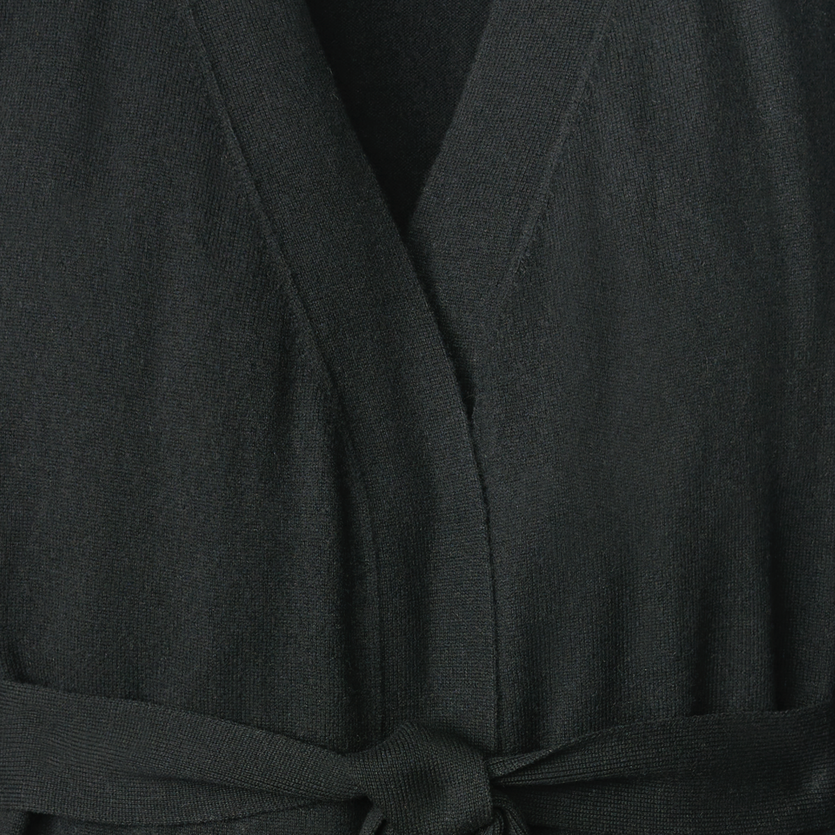 Closeup of Sferra Uomo Cashmere Robe in Black Color