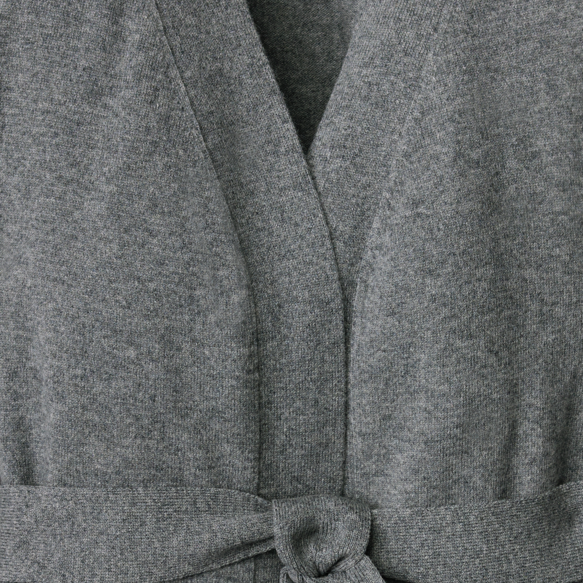 Closeup of Sferra Uomo Cashmere Robe in Grey Color
