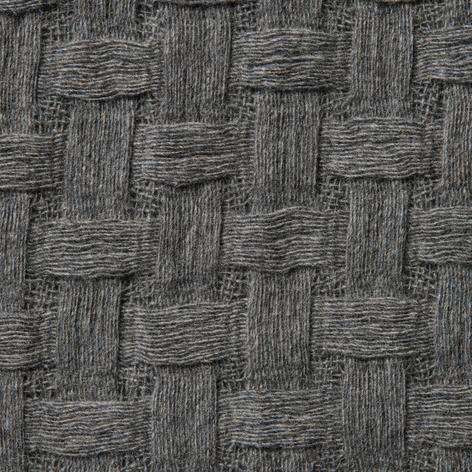 Closeup View of Sferra Vella Throws in Charcoal Color