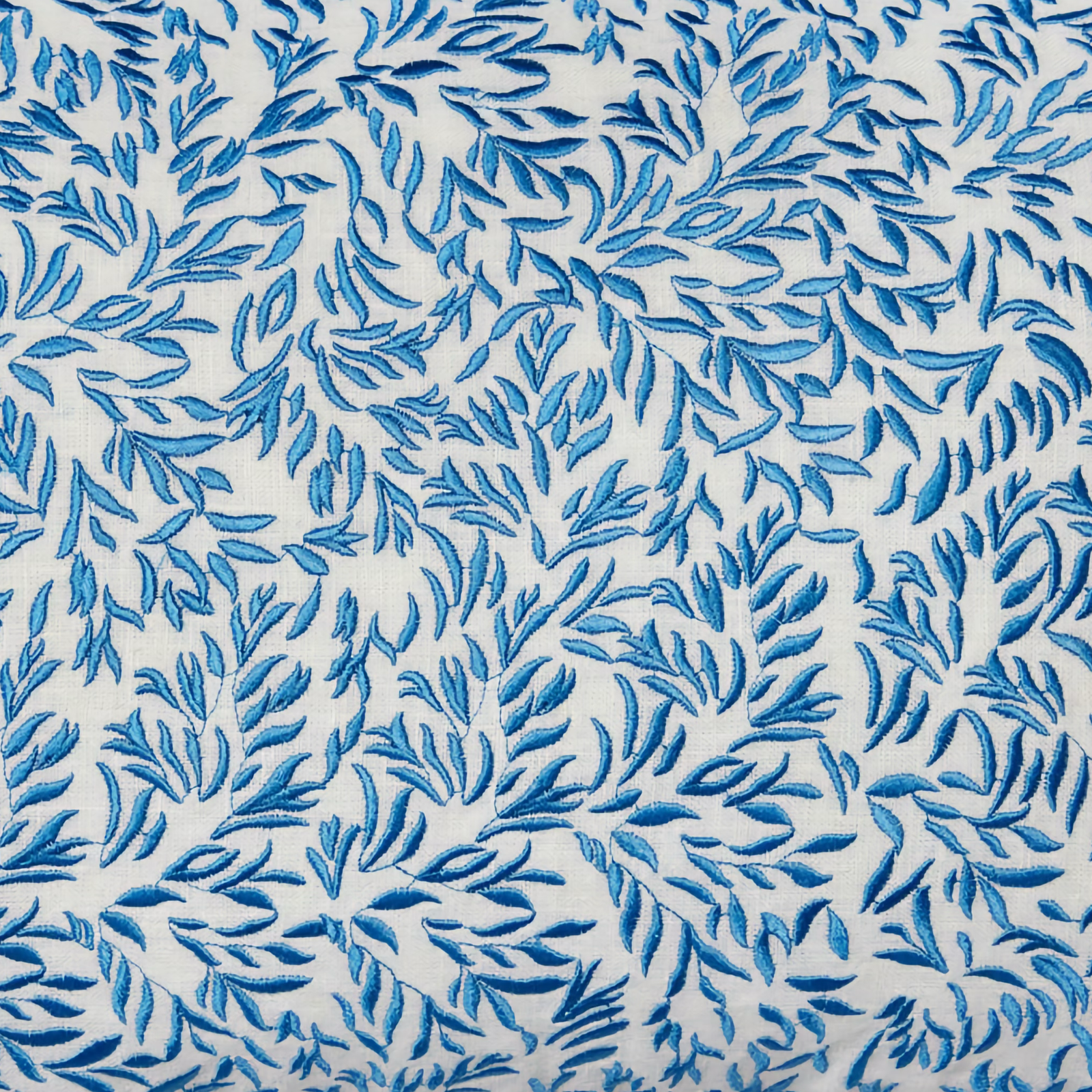 Sferra X Scalamandre Pondicherry Decorative Pillow in Blue and Oyster