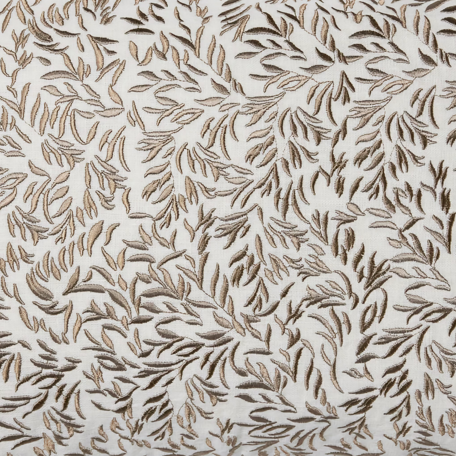 Sferra X Scalamandre Pondicherry Decorative Pillow in Taupe and Oyster