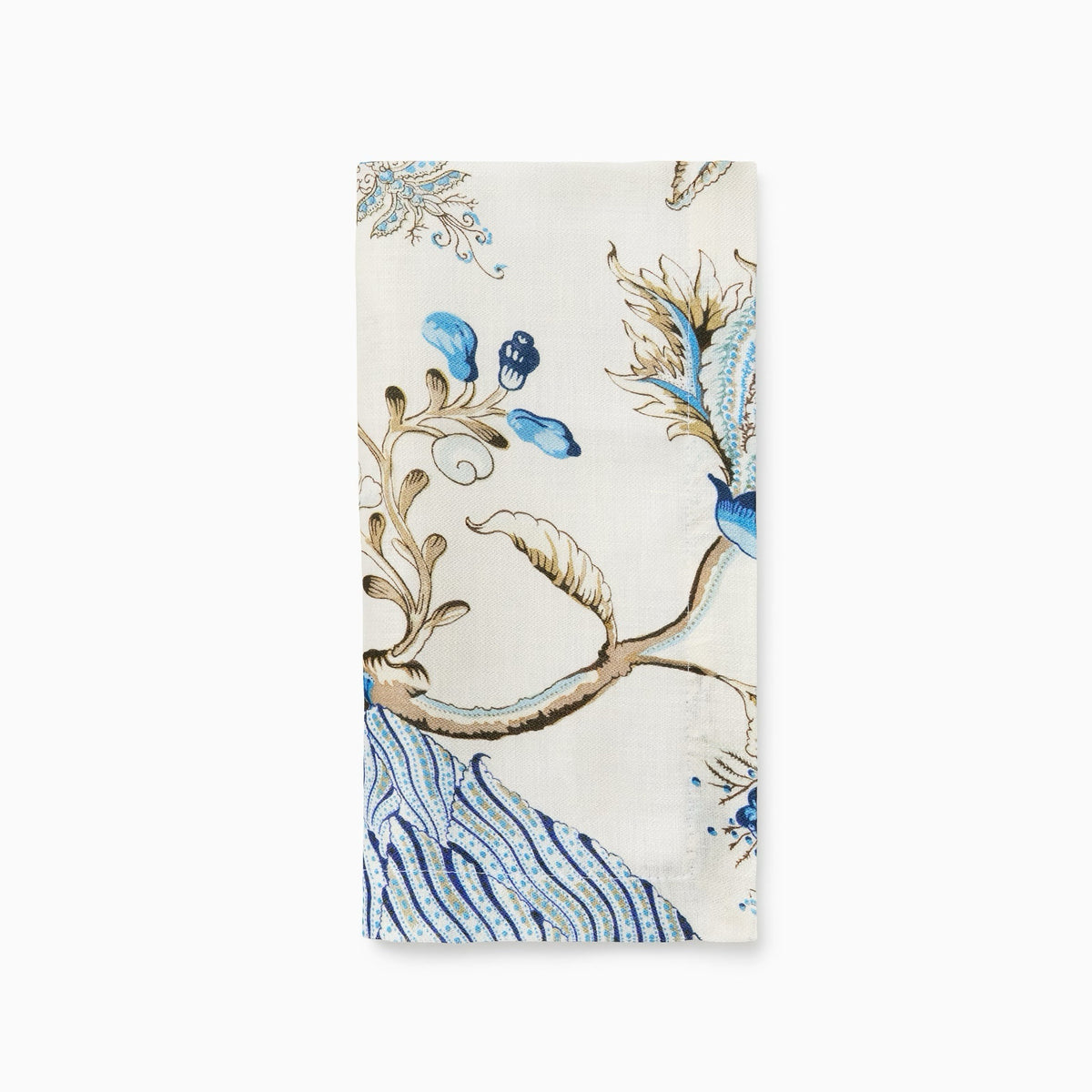 Sferra X Scalamandre Pondicherry Table Linens - Sea