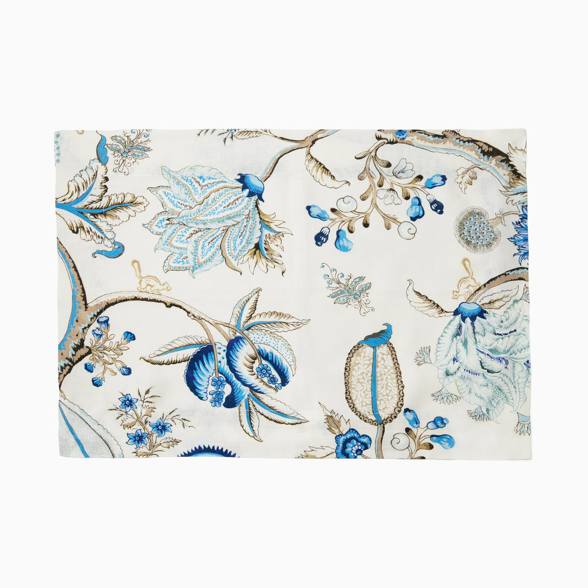 Sferra X Scalamandre Pondicherry Table Linens - Sea