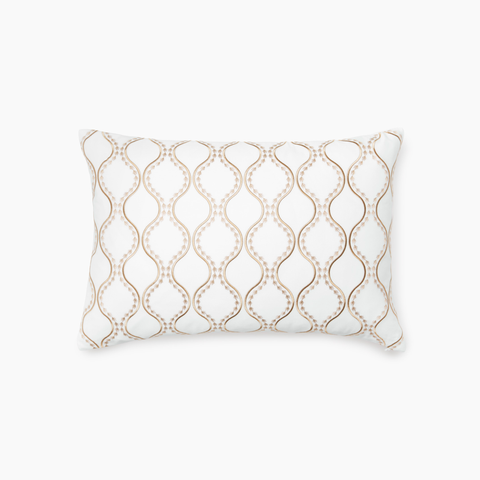 Sferra x Scalamandre Isabella Decorative Pillow - White/Sand featured image