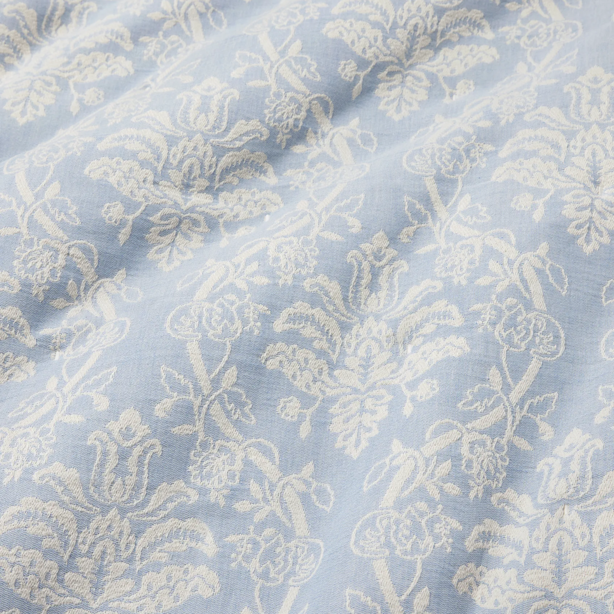 Fabric of Sferra x Scalamandre Isabella Quilts and Shams in Ivory/Sea color