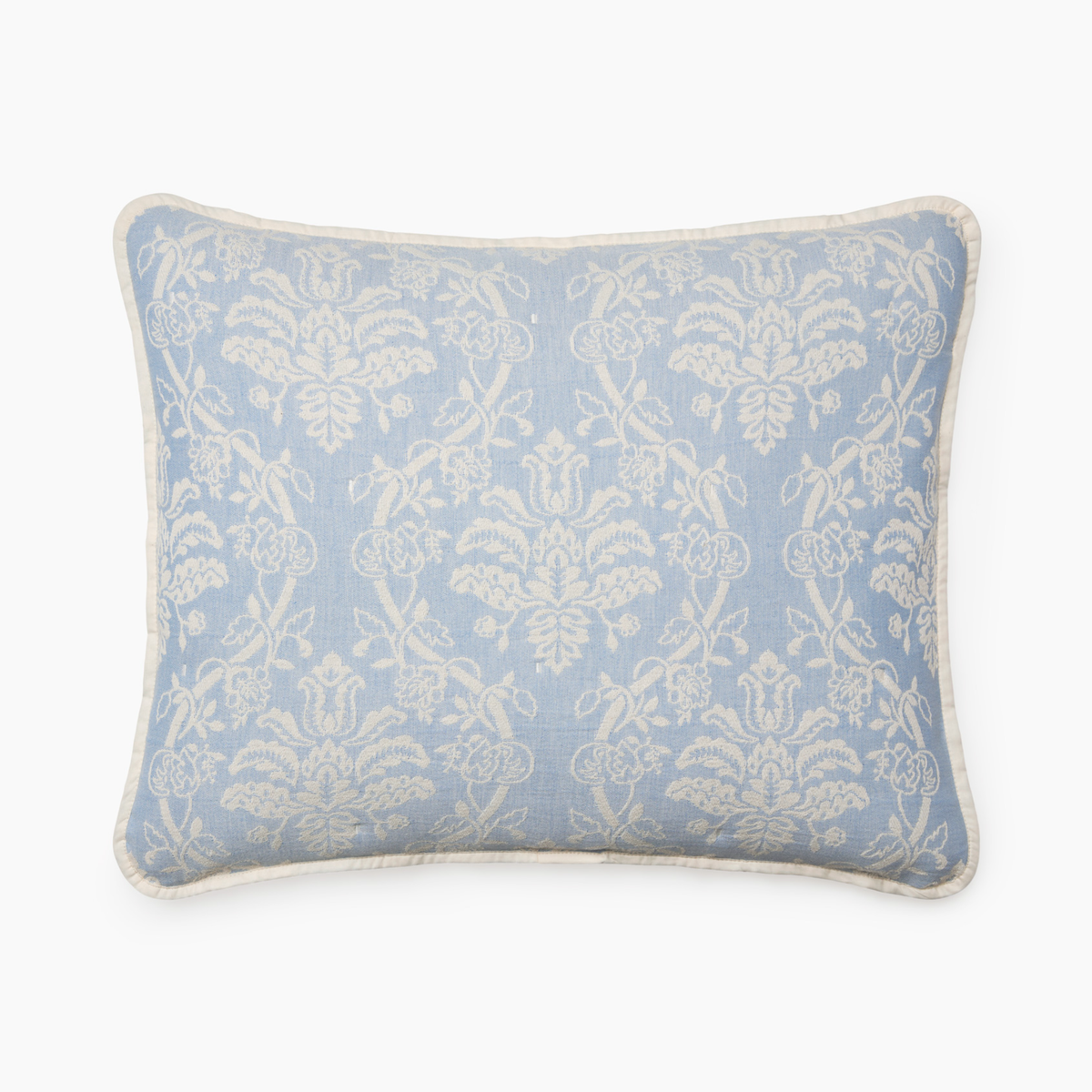 Silo of Sferra x Scalamandre Isabella Sham in Ivory/Sea color