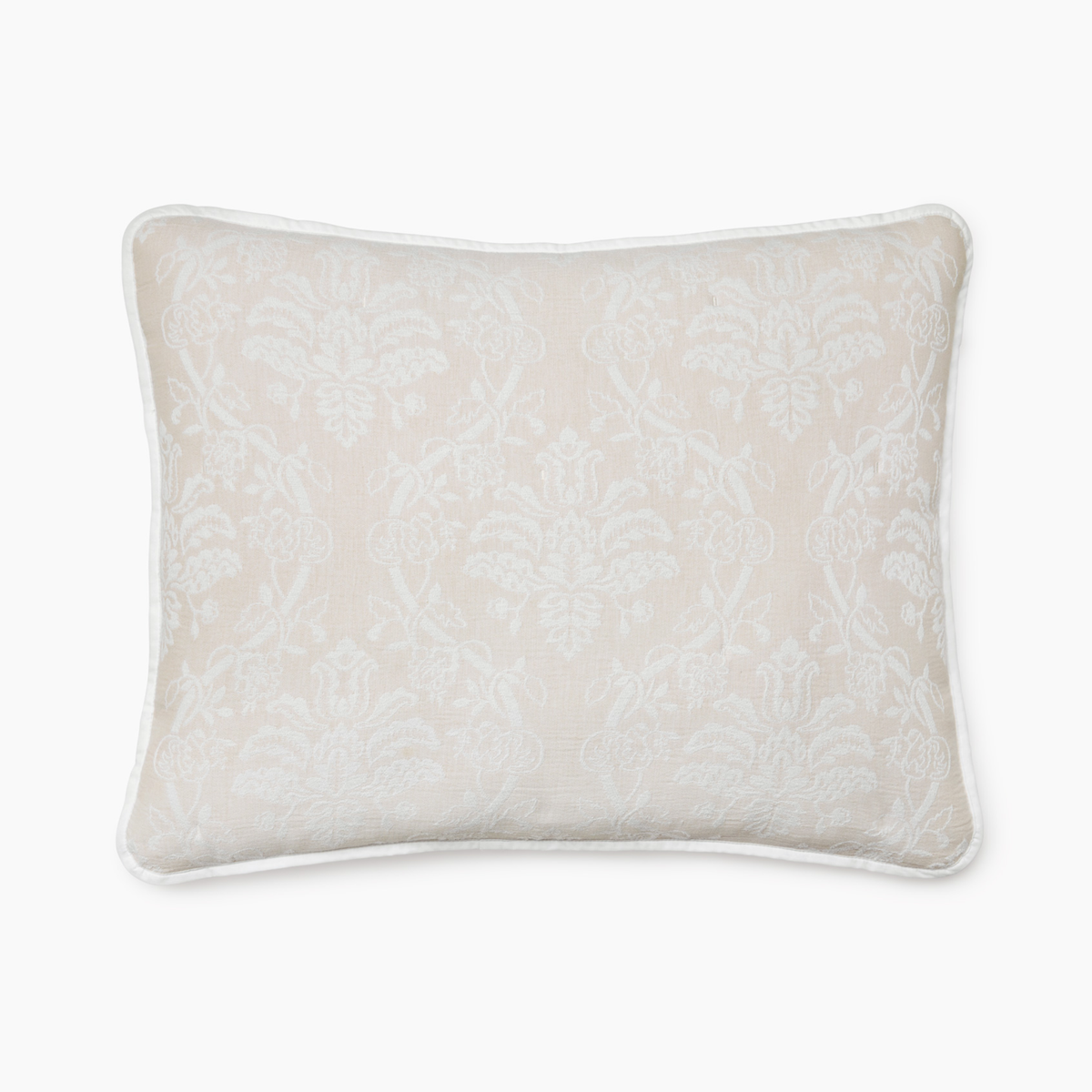 Silo of Sferra x Scalamandre Isabella Sham in White/Sand color