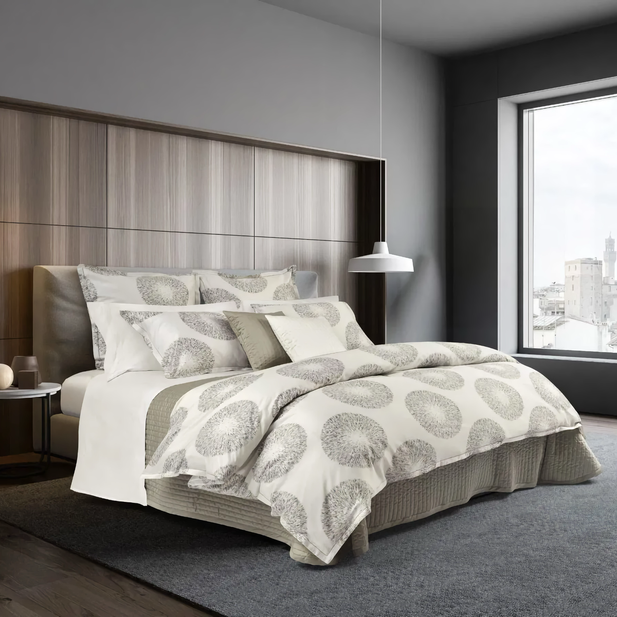 Signoria Brio Bedding in Ivory and Brown