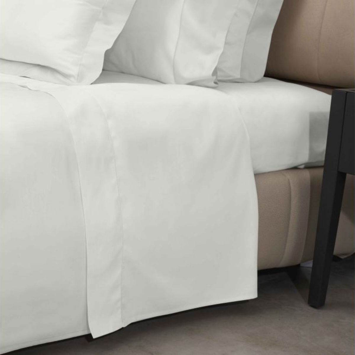 Flat Sheet of Signoria Gemma Bedding in Pearl Color