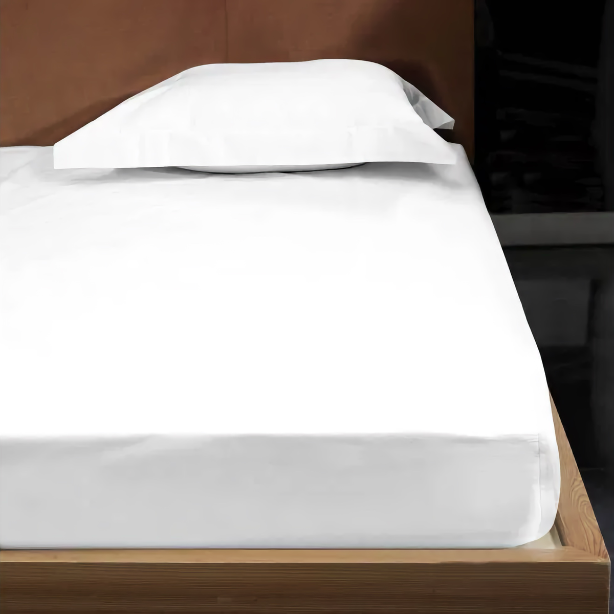 White Signoria Gemma Bedding Fitted Sheet