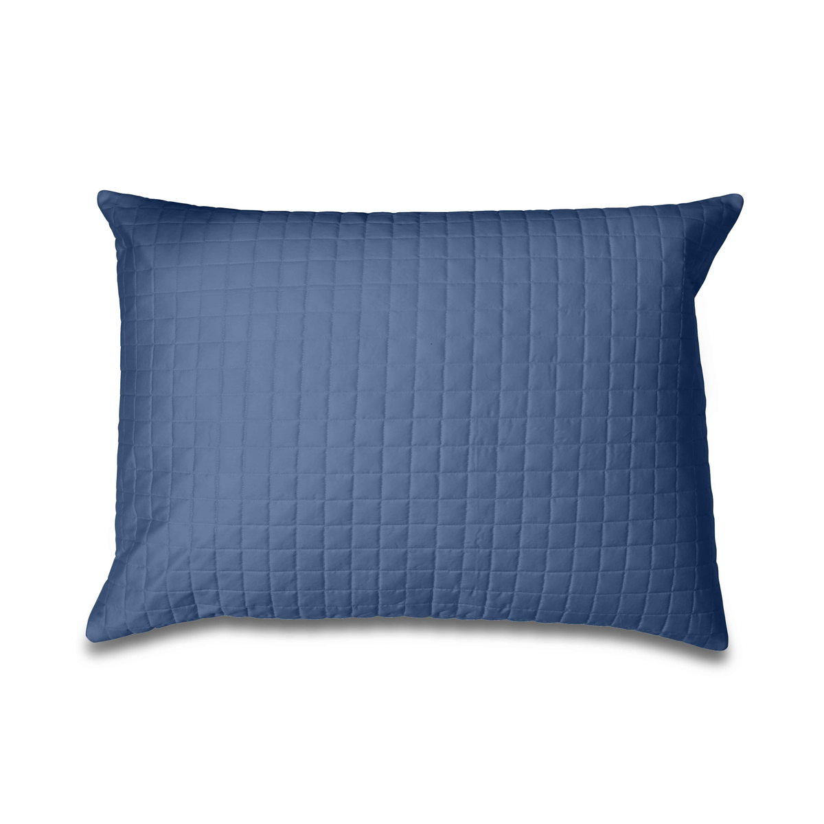 Quilted Standard Sham of Signoria Masaccio Bedding in Airforce Blue Color