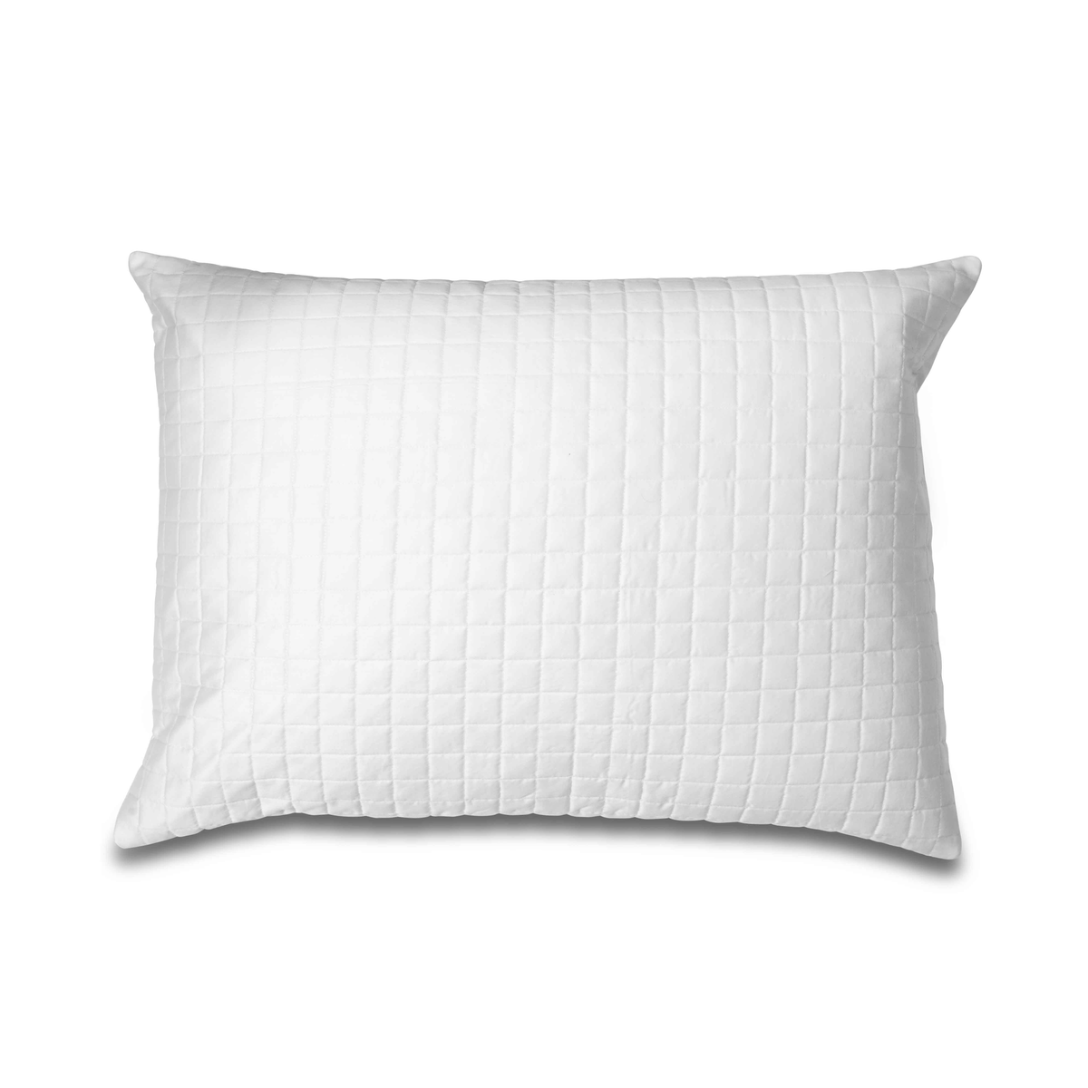 Quilted Standard Sham of Signoria Masaccio Bedding in White Color