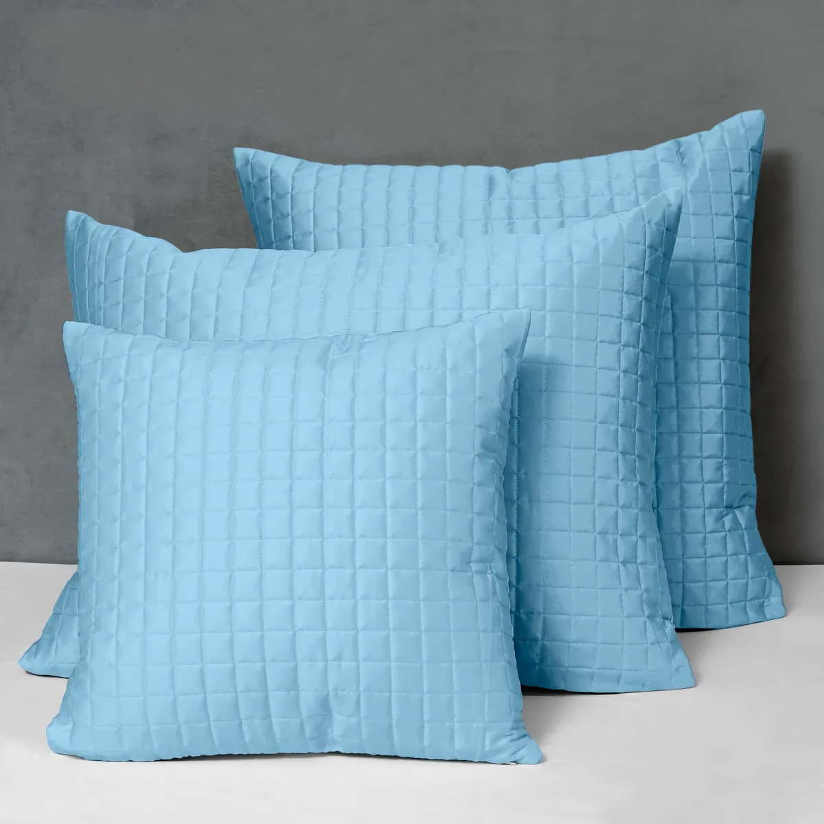 Shams of Signoria Masaccio Bedding in Cerulean Blue