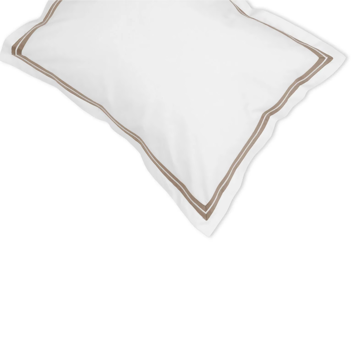 Sham Silo of Signoria Mylos Bedding in  White and Brown