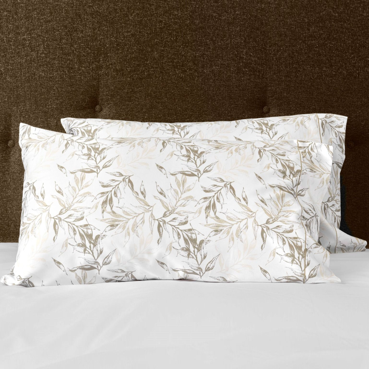 Pillowcases of Signoria Natura Bedding in Beige Color