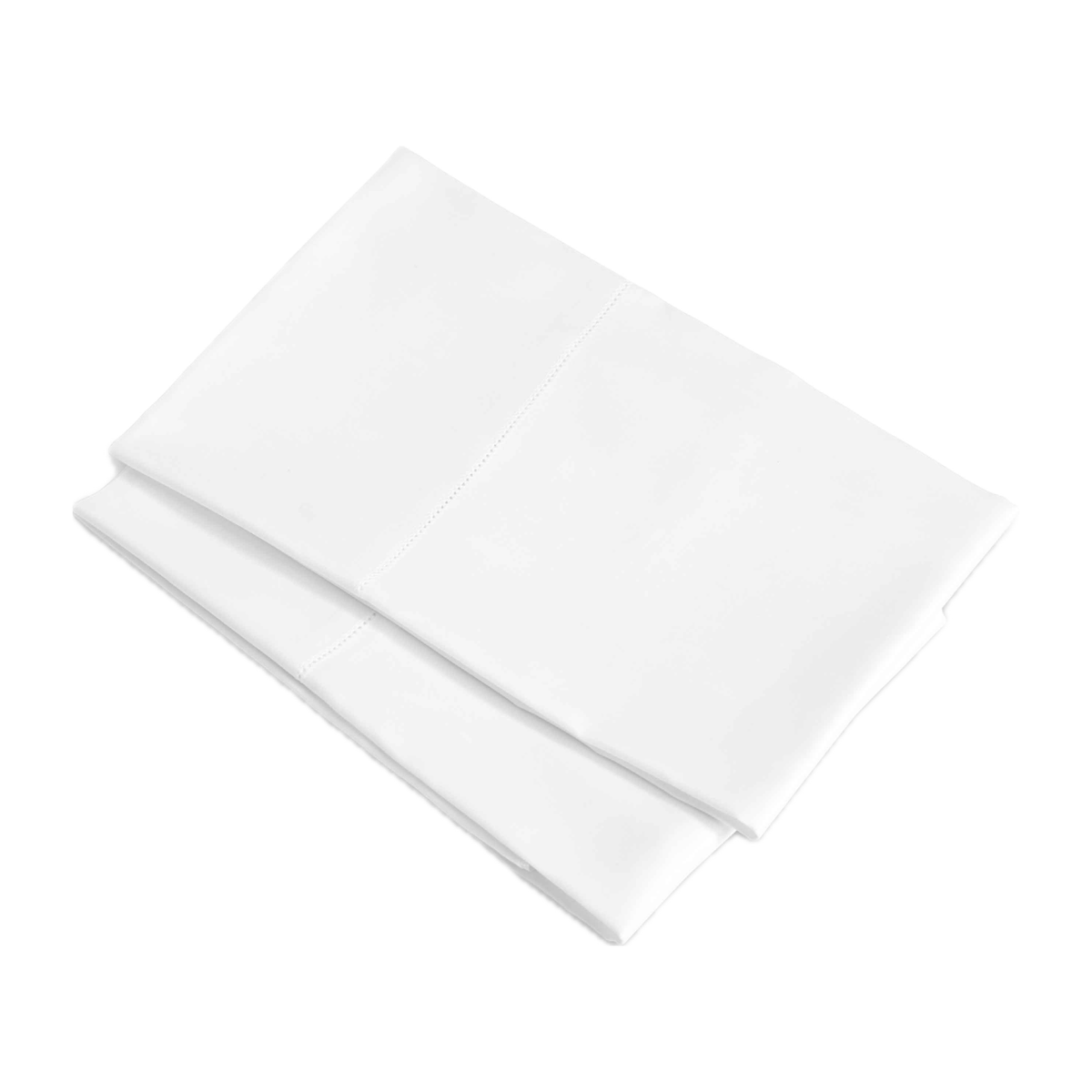 Folded Signoria Nuvola Bedding Pillowcases in White Color