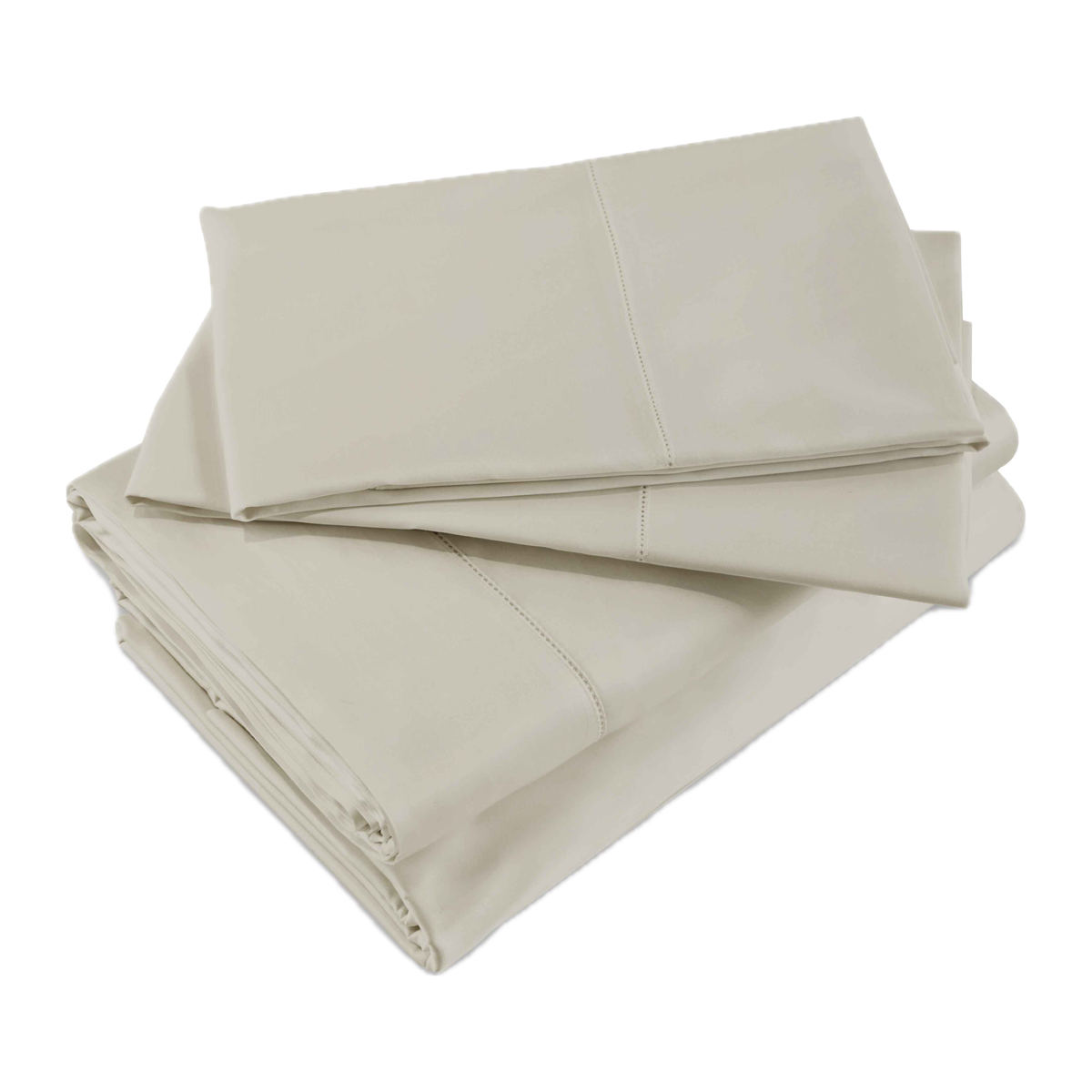 Folded Sheet Set of Pearl Signoria Nuvola Percale Bedding