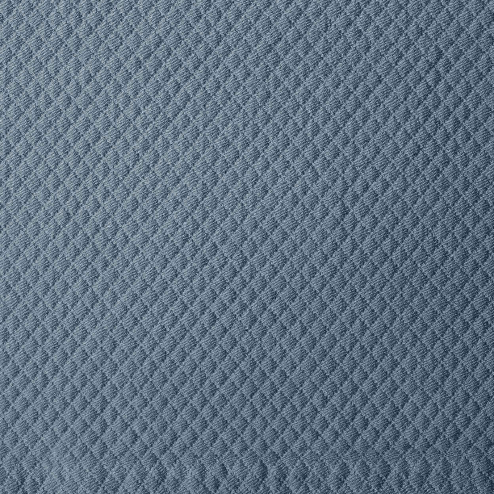 Antique Blue Signoria Olivia Coverlet and Shams on a Bed in a Room