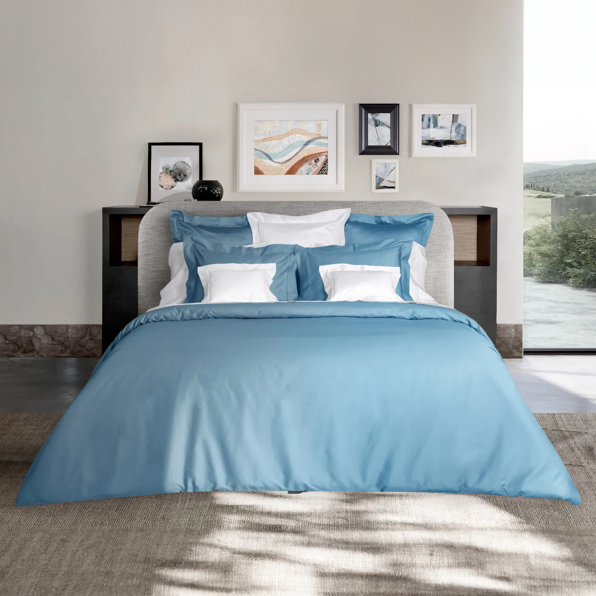 Signoria Raffaello Bedding Collection in Cerulean Blue