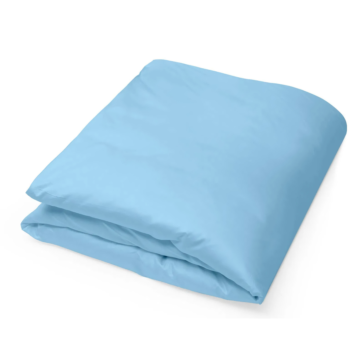 Folded Duvet Cover of Signoria Raffaello Bedding in Cerulean Blue