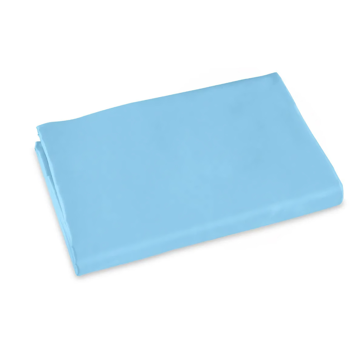 Folded Fitted Sheet of Signoria Raffaello Bedding in Cerulean Blue