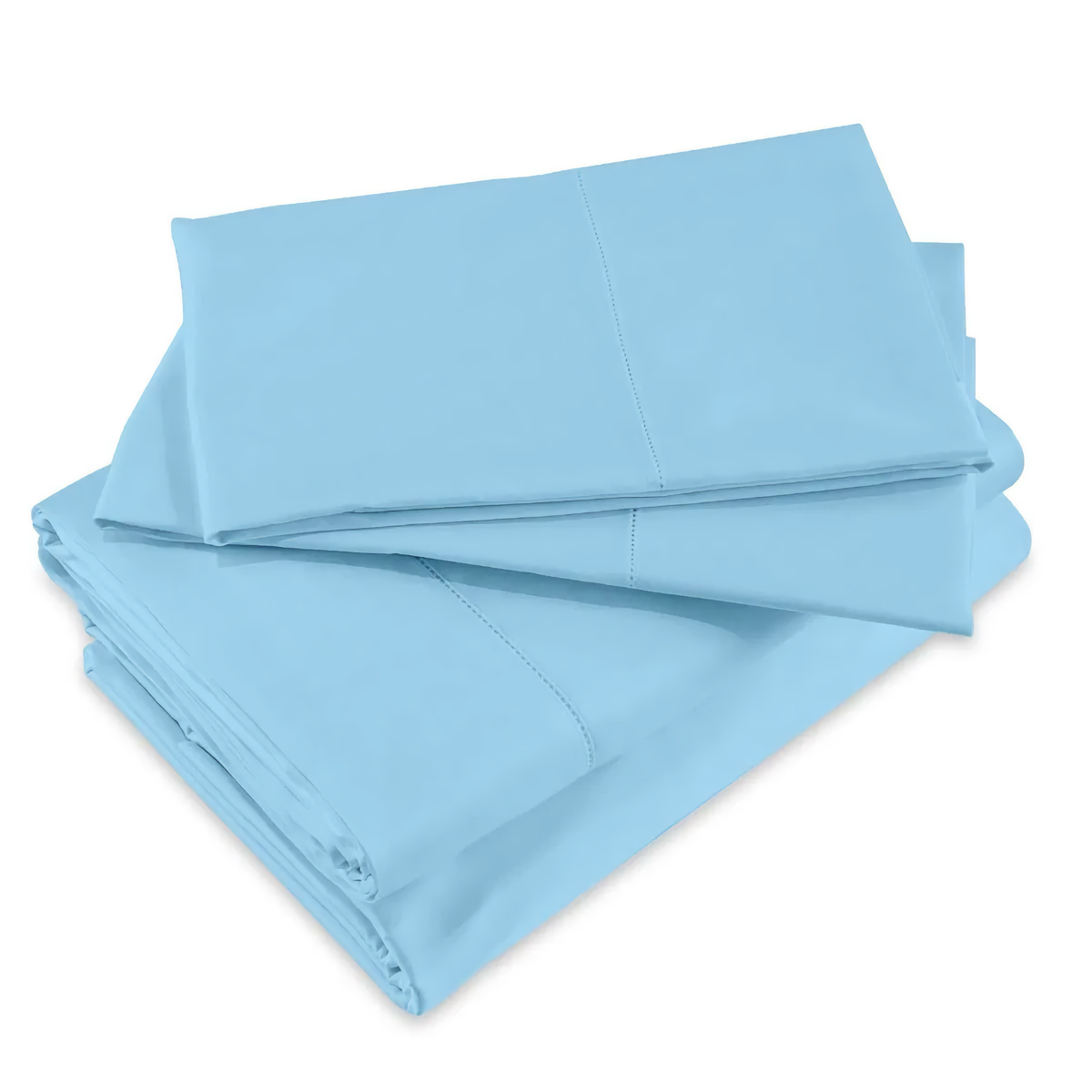 Folded Sheet Set of Signoria Raffaello Bedding in Cerulean Blue