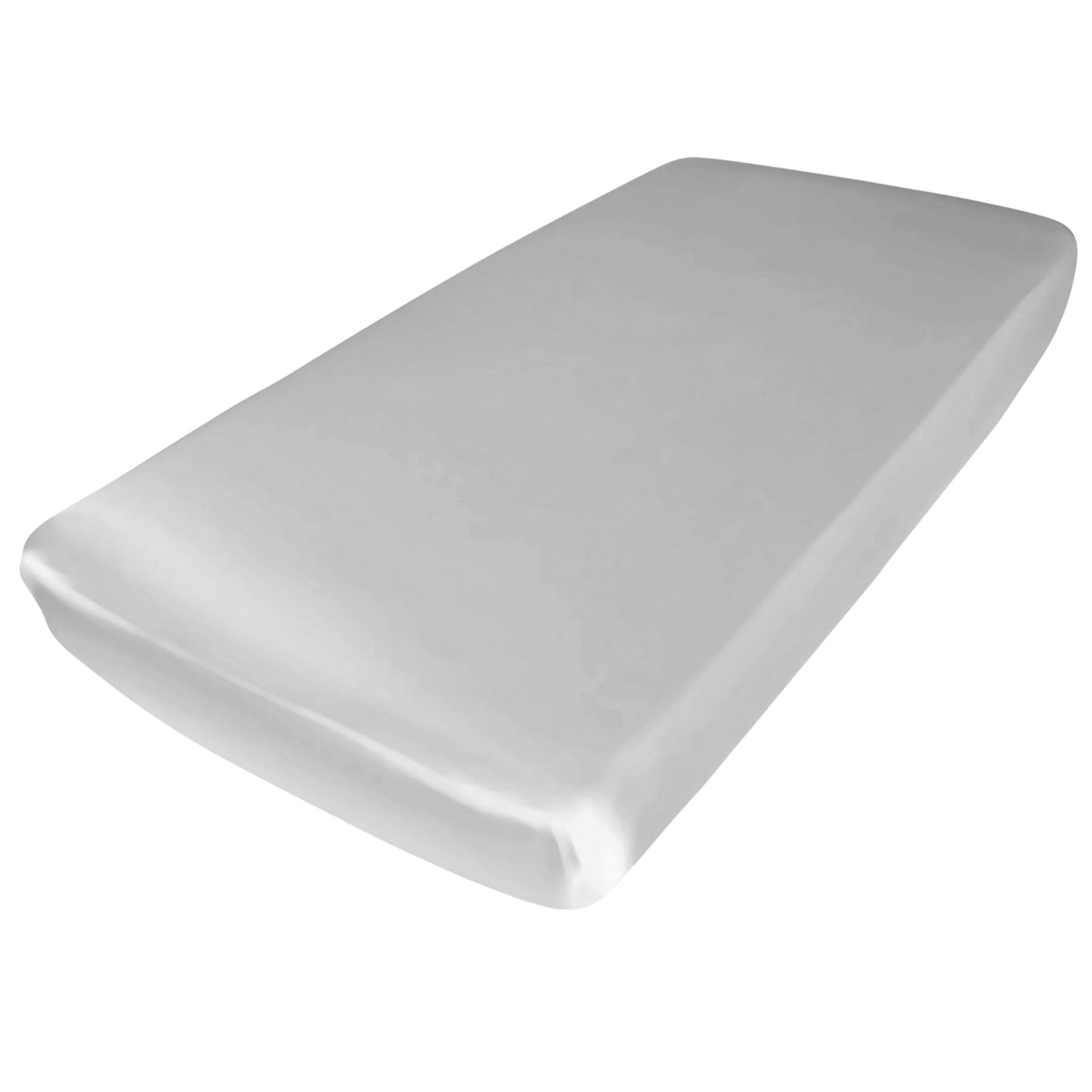 Mulberry Park Silks 19 Momme Silk Crib Sheet - Sleepy Silver