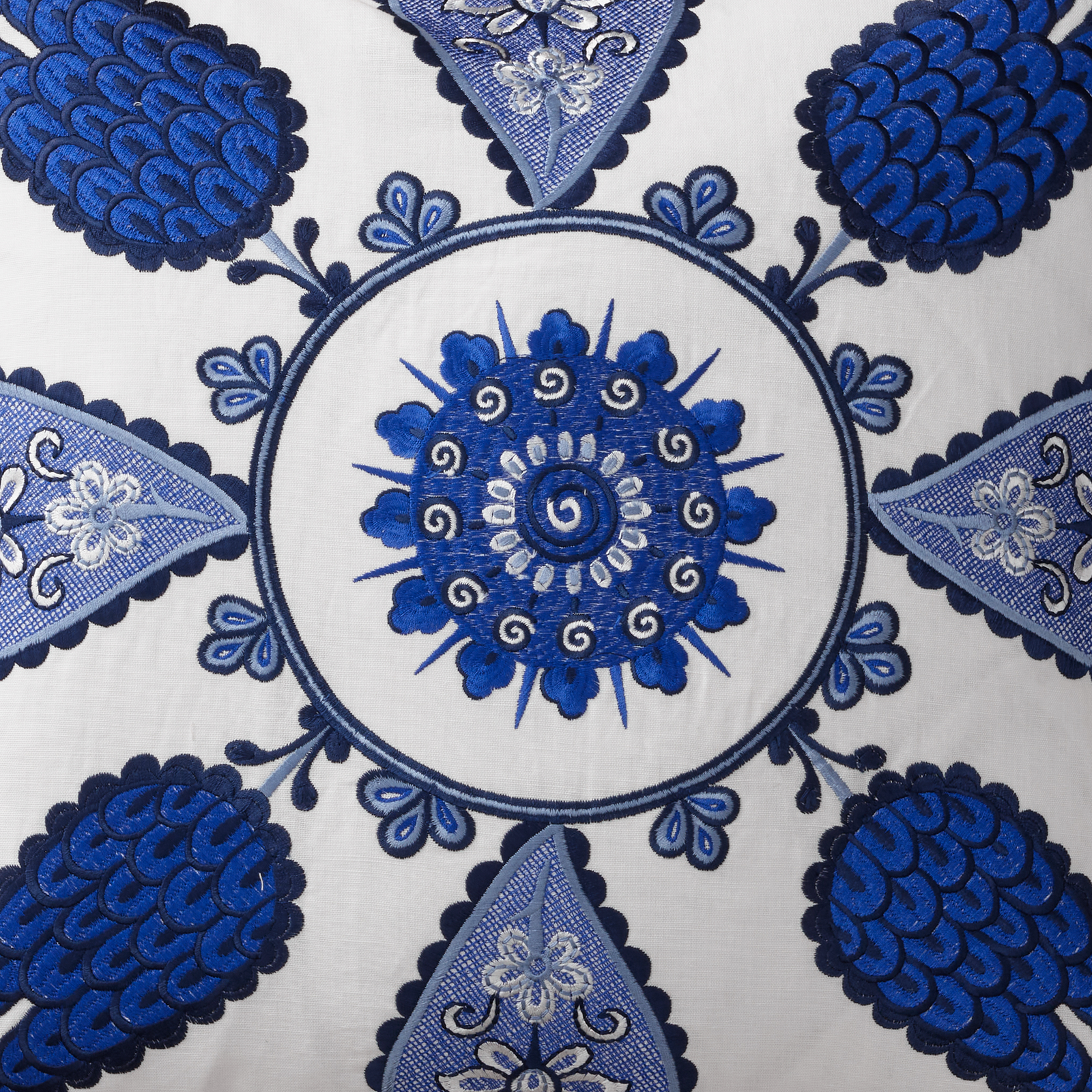 Silo of The Met x Ann Gish Iznik Decorative Pillow in Indigo